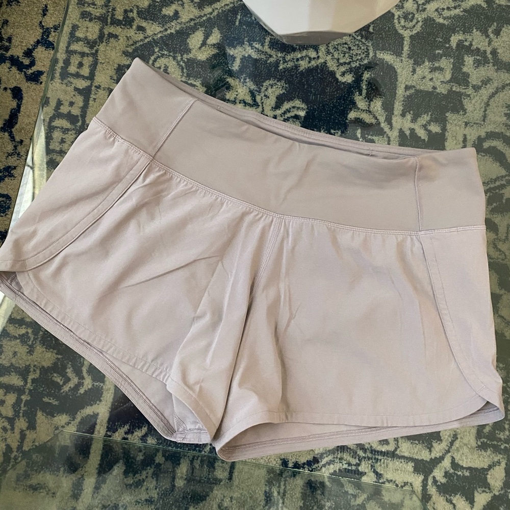 COPY - Lululemon Speed Up Short 
Silver Lilac